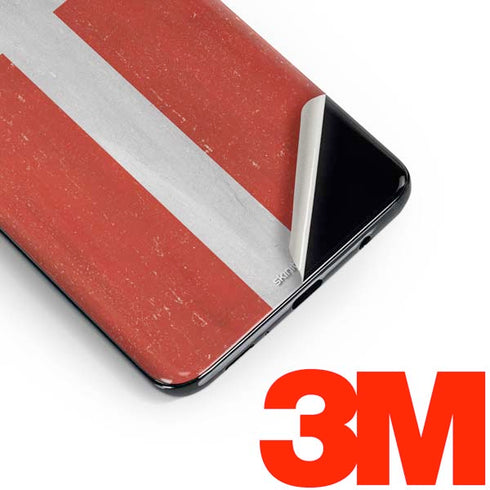 Denmark Flag Distressed Galaxy S10 Plus Skin